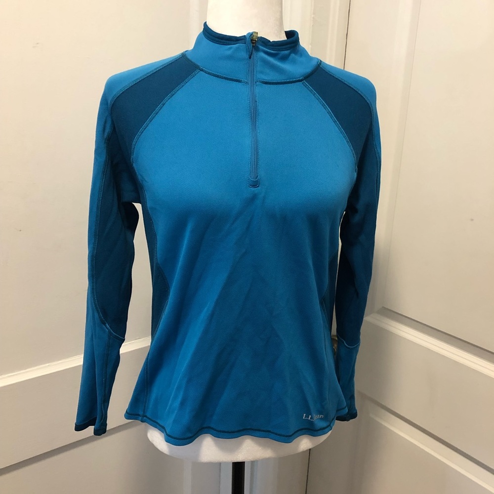 Ll Bean midweight ladies half zip top size medium